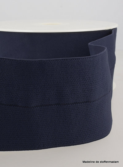 navy blue - elastic waist band pre-folded 30 mm