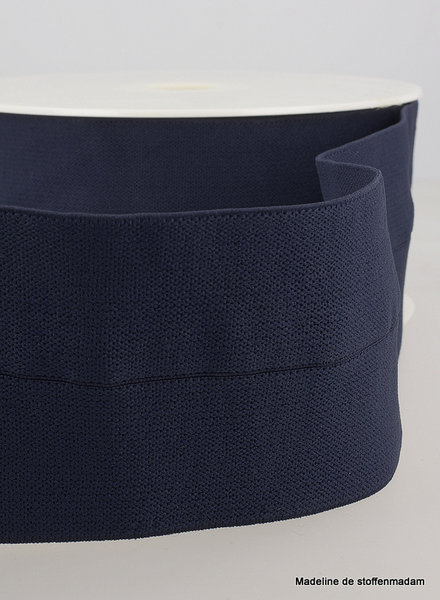 M. navy blue - elastic waist band pre-folded 30 mm