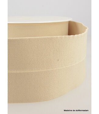 beige - elastic waist band pre-folded 30 mm