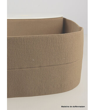 coffee - elastic waist band pre-folded 30 mm