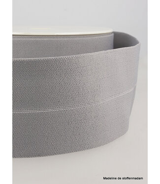 grey -elastic waist band pre-folded 30 mm