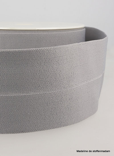 grey -elastic waist band pre-folded 30 mm