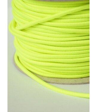 fluorescent yellow - round rayon elastic 3mm