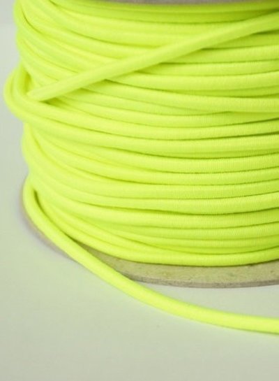 fluo geel- elastische koord 3mm