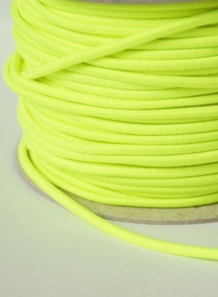 fluo geel- elastische koord 3mm