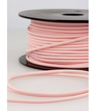 pink - round rayon elastic 3mm