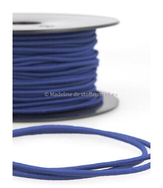cobalt blue - round rayon elastic 3mm