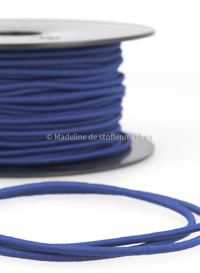 cobalt blue - round rayon elastic 3mm