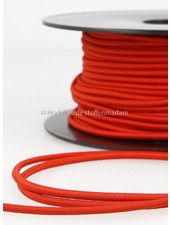 red - round rayon elastic 3mm