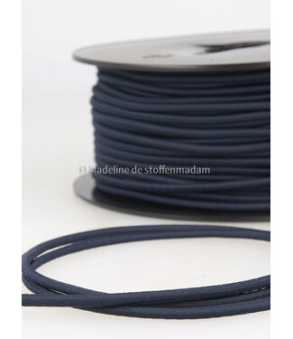 marineblauw - elastische koord 3mm