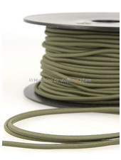 khaki - round rayon elastic 3mm