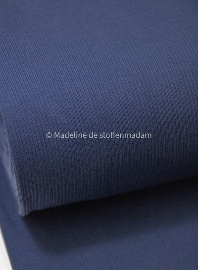 Ottoman tricot - marineblauw