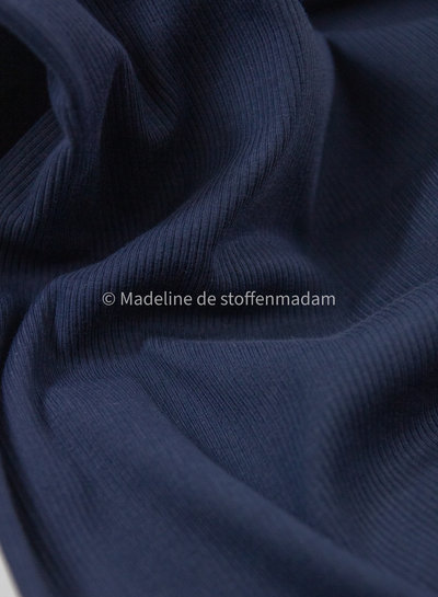 Ottoman tricot - marineblauw