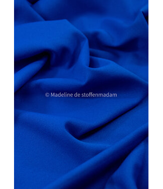 kobalt - zomerse viscose crepe met 3% elasthan