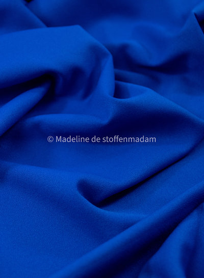 M. kobalt - zomerse viscose crepe met 3% elasthan