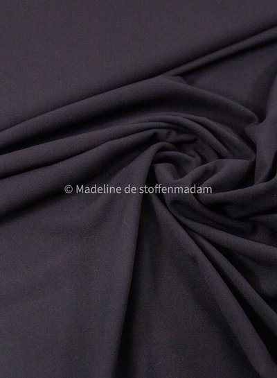 zwart- zomerse viscose crepe met 3% elasthan