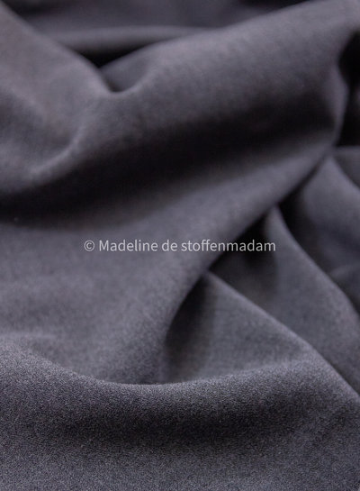 grijs gemeleerd - Italiaanse crepe - middelzwaar