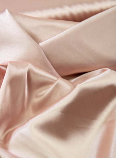 salmon - plain satin