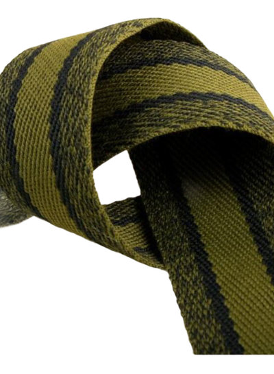 M. khak melee striped webbing - double face  - 40 mm