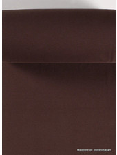 chocoladebruin - effen boordstof OEKO TEX