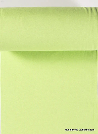 lime green - solid rib cuff