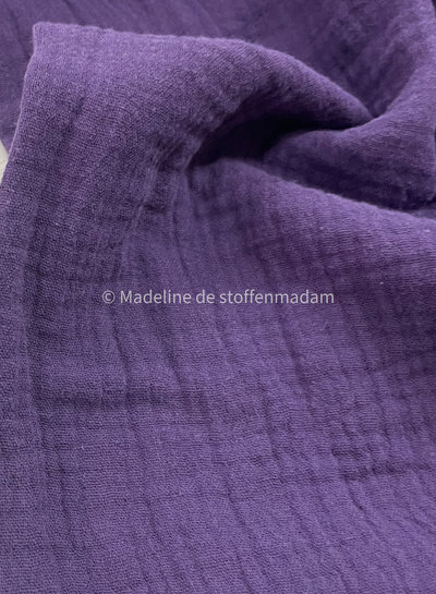 dark purple muslin fabric