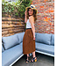 midi-rok met plissé look