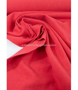 coral stonewashed linen