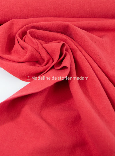 coral stonewashed linen