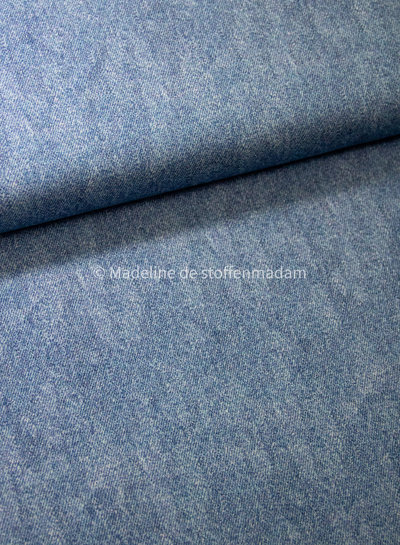 Poppy fabrics licht jeansblauw 6 - french terry