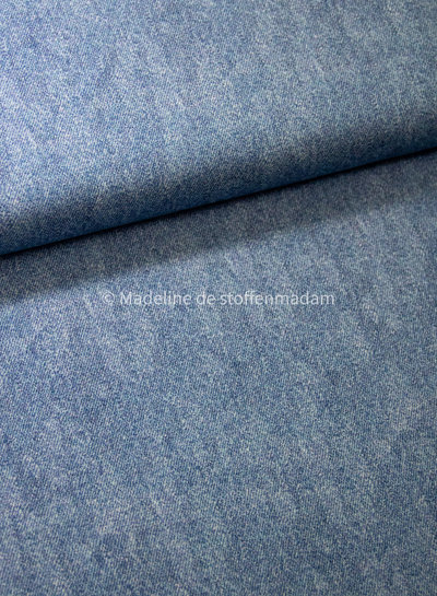 Poppy fabrics light denim blue 6 - french terry