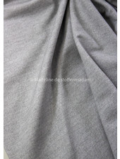 Poppy fabrics light grey denimlook - french terry