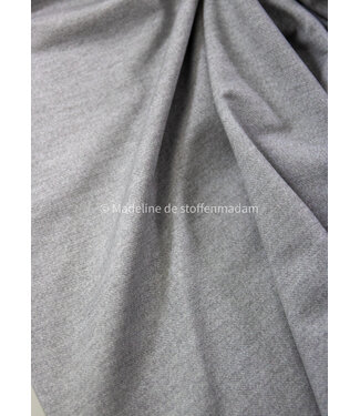 Poppy fabrics light grey denimlook - french terry