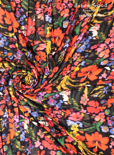 Fibremood bloemen in felle kleuren - plisse - Bloom/Fiona