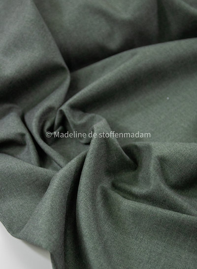 M. old green melee supple fabric - no wrinkle - bamboo - Noelle