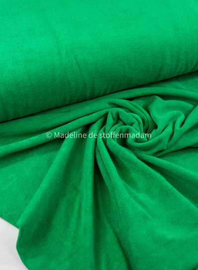 grass green sponge - stretchy terry cloth