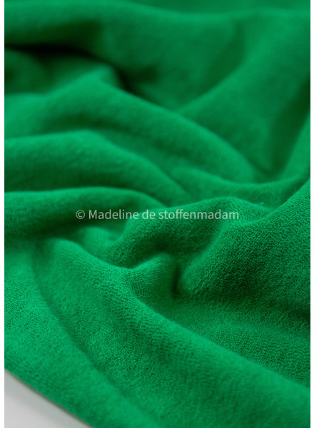 grass green sponge - stretchy terry cloth