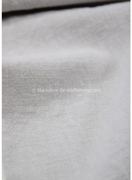 silver gray - stonewashed ramie 9oz