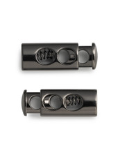 Prym 2 cord stoppers - nickel black