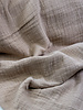 M. linen cotton mix double gauze / plain tetra - sand