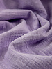 linen cotton mix double gauze / plain tetra - lilac