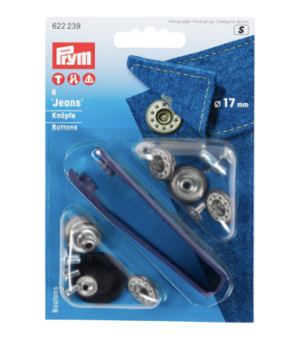 Prym 6 denim buttons 622239