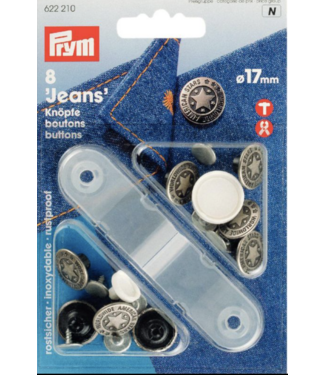 Prym 6 denim buttons  622210