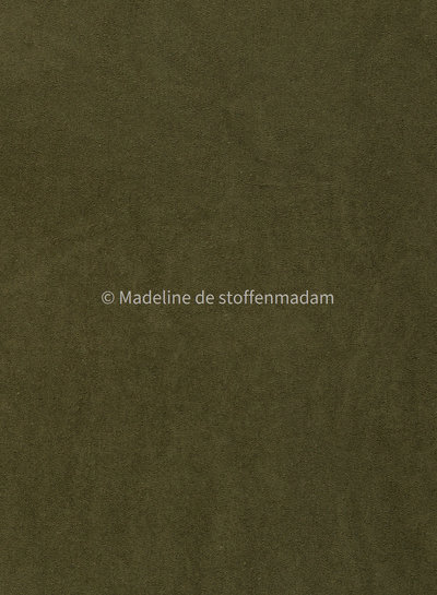 Madeline khaki spons / rekbare badstof