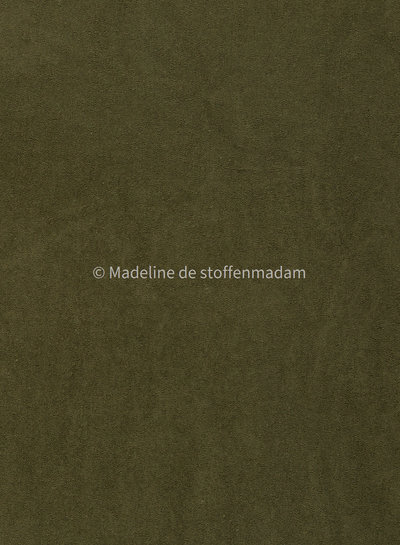 Swafing khaki spons / rekbare badstof - 160 breedte