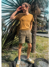 Madeline khaki sponge / stretch terry cloth