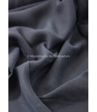 sandwashed tencel twill - black - geweven