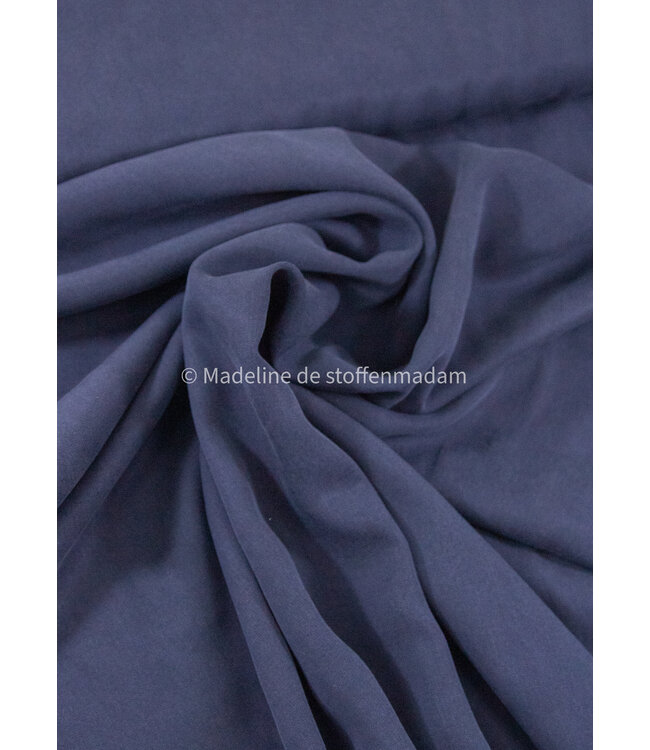 sandwashed tencel twill - navy - geweven
