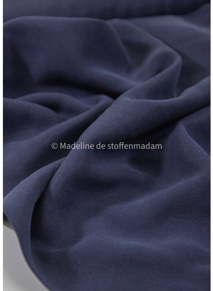 M. sandwashed tencel twill - navy - geweven