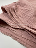 linen cotton mix double gauze / plain tetra - old pink 820